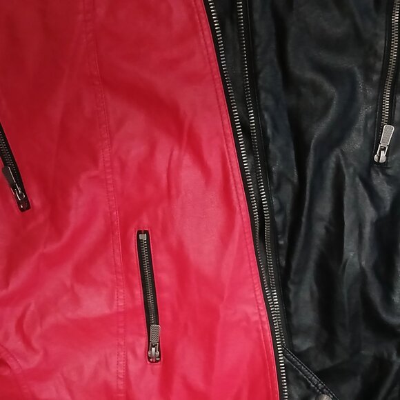 FREE SHIPPING! Beautiful Kleep Two-Tone Moto Jacket, Size Medium, Excellent, NWT - Picture 14 of 15